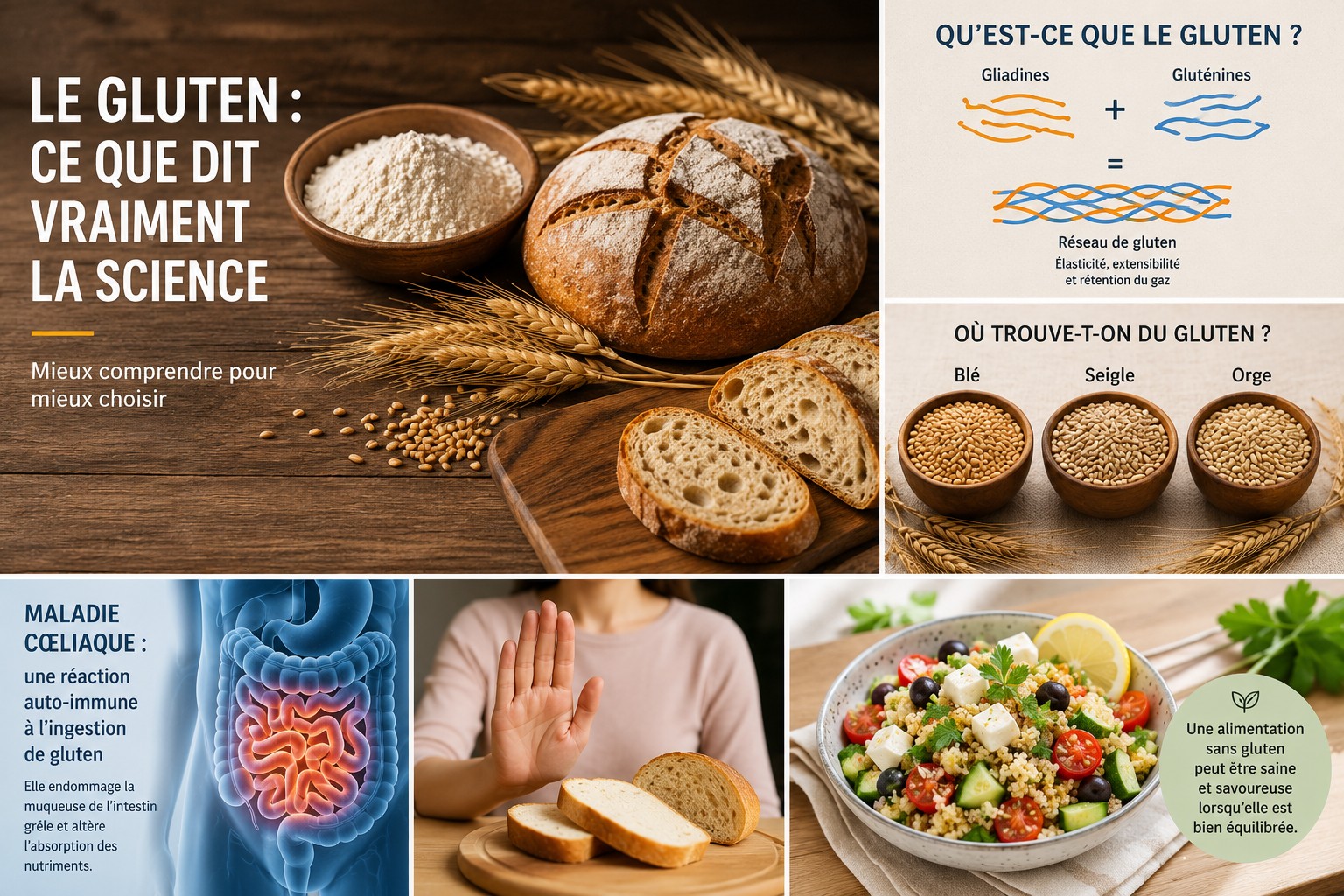 Le gluten : ce que dit vraiment la science