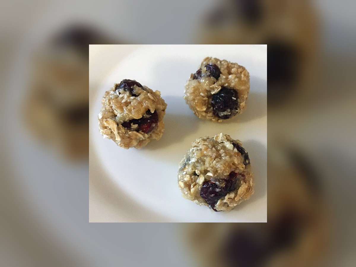 Bouchées amande-cranberry sans cuisson