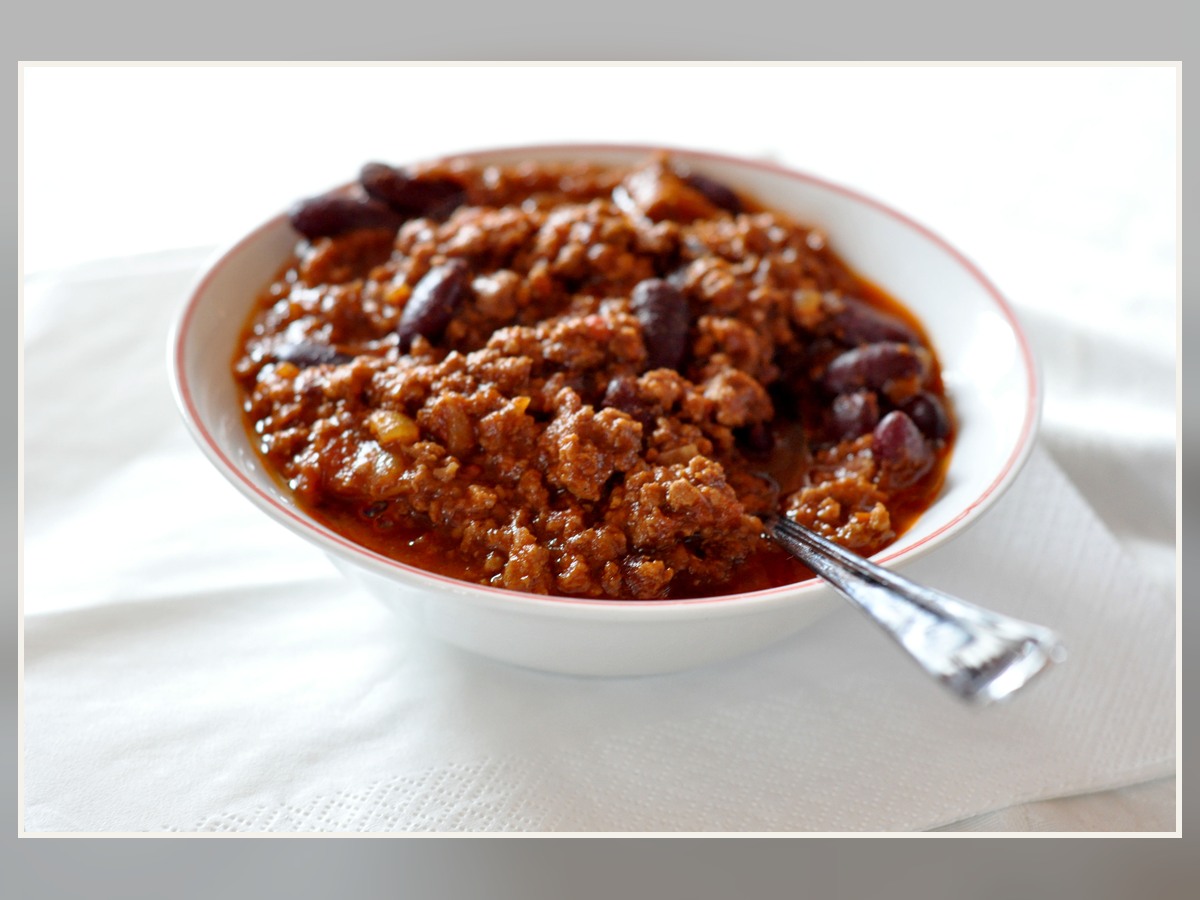 Chili con carne familial au riz