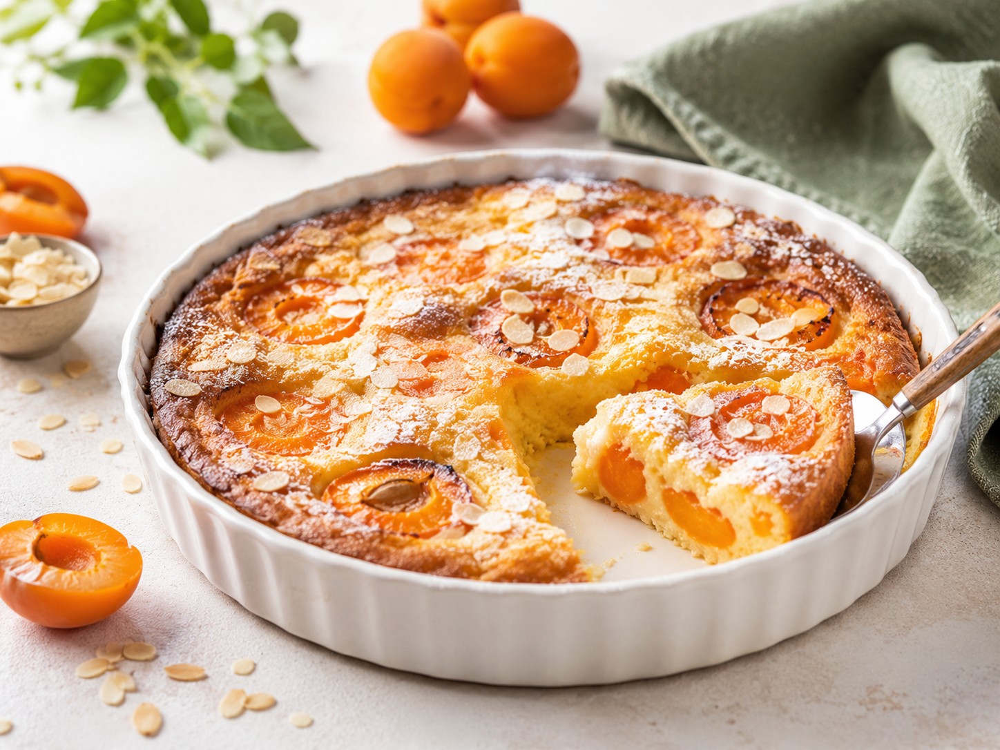 Clafoutis aux abricots et à l’amande