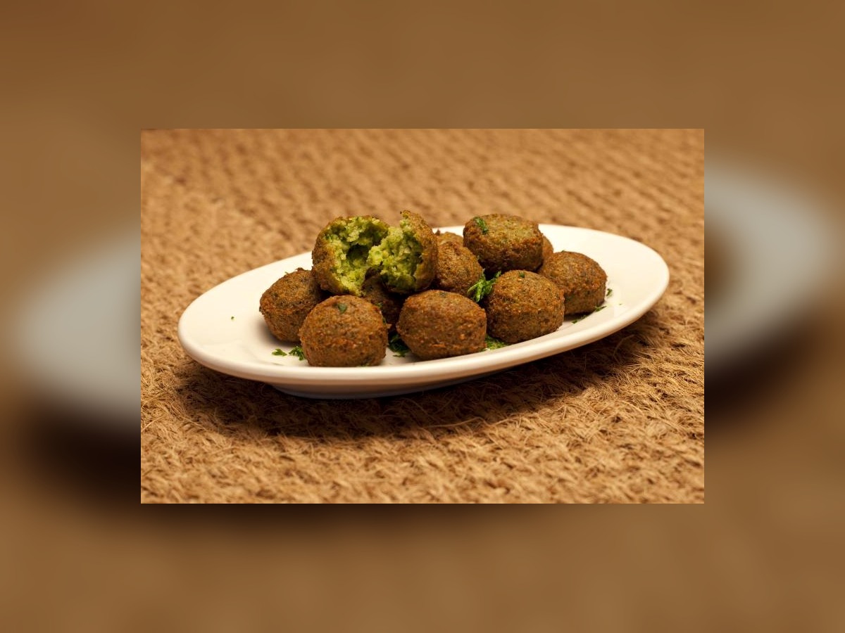 Falafels au four, sauce yaourt-citron
