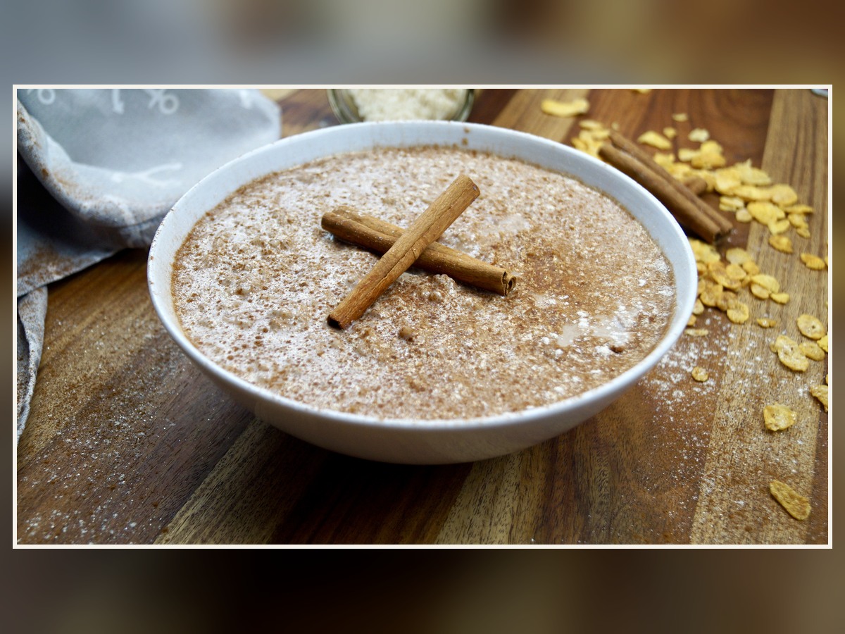 Riz au lait à la cannelle et aux noisettes