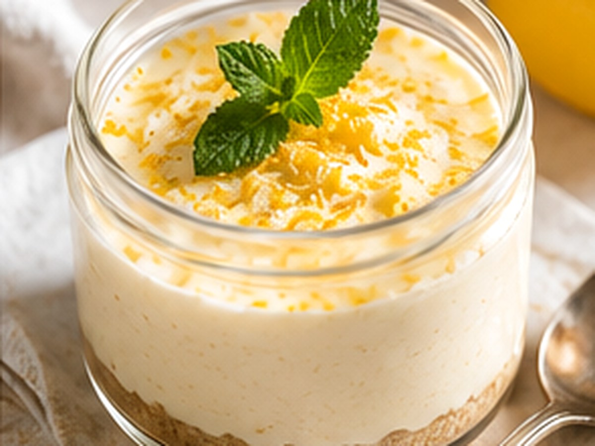Verrines crémeuses citron-amande sans cuisson